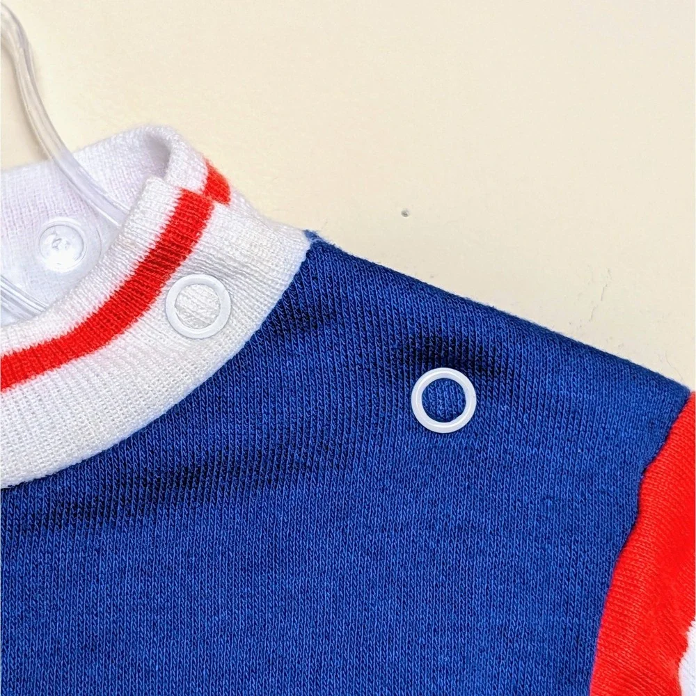 Vintage Health-Tex 80s Romper Striped One Piece Jumper 12‎ Months